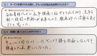 金光カイロプラクティック お客様のお悩み01