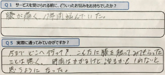 金光カイロプラクティック お客様のお悩み22